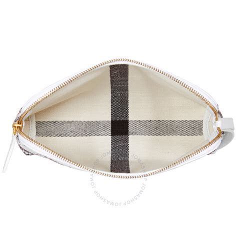 Burberry Large Canvas Doodle Print Lettering Pouch 